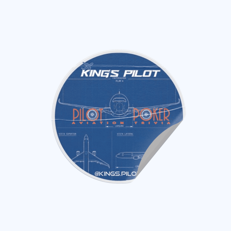 Adesivo Pilot Poker Blueprint